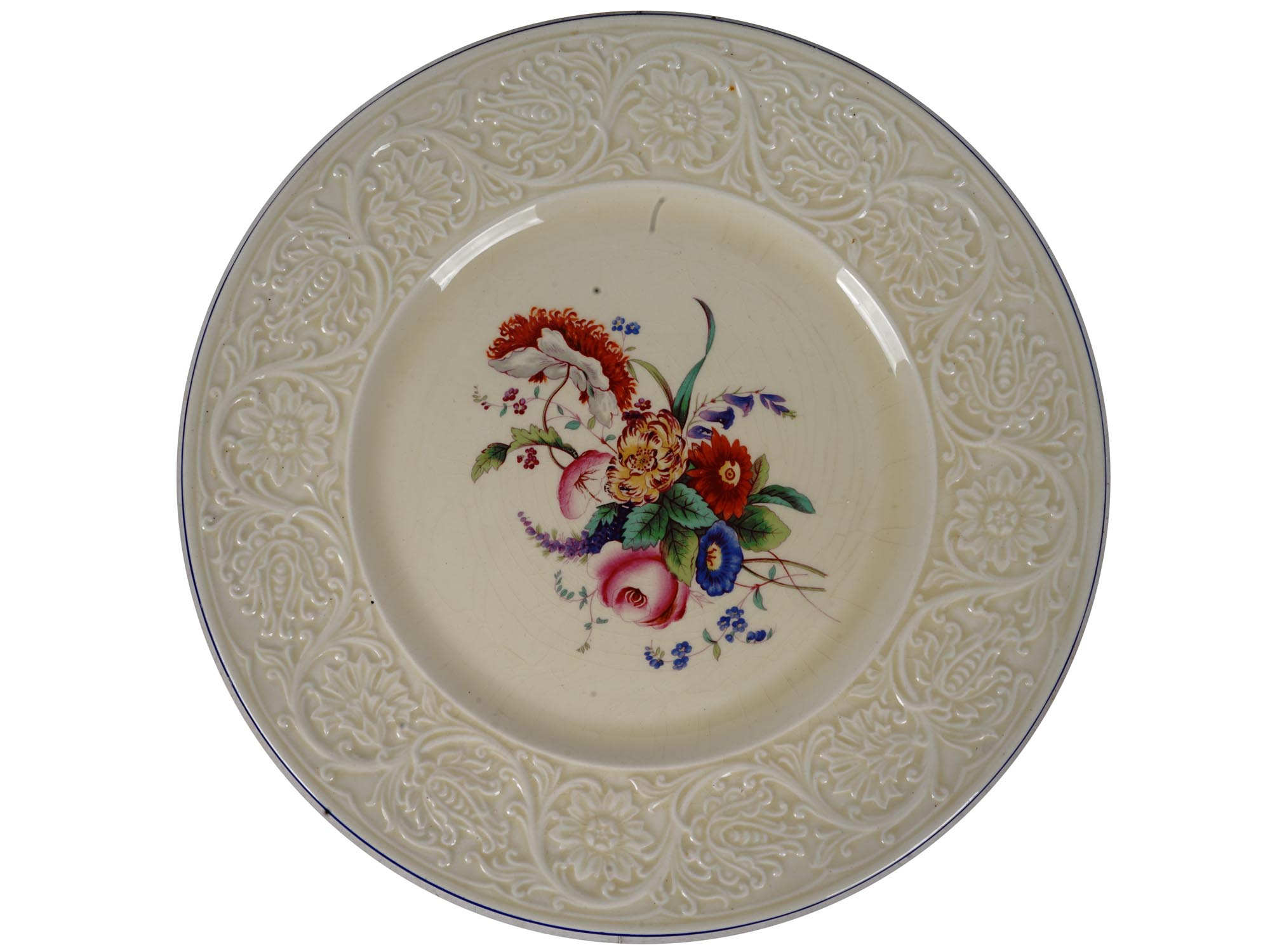 ANTIQUE BRITISH COALPORT PORCELAIN DINNER PLATES PIC-3